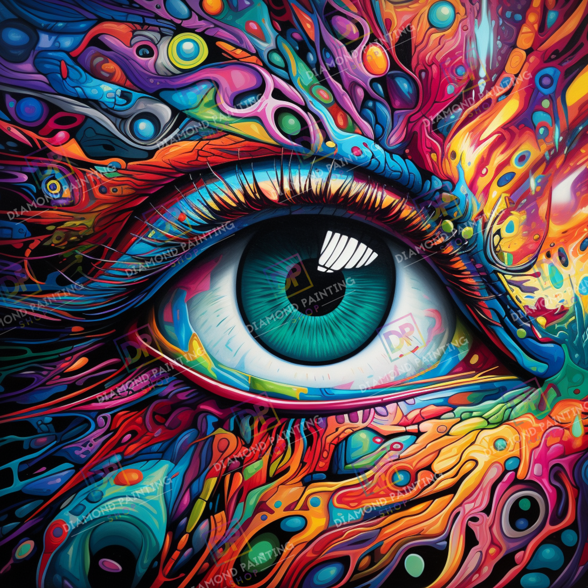 Colorful Eye mit AB Farben