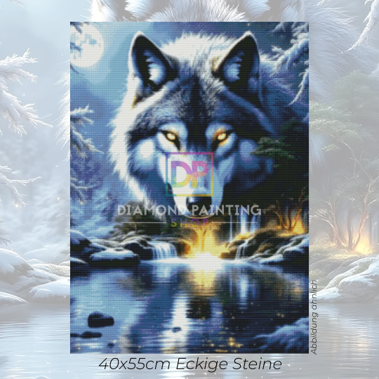 Mystischer Wächter – Wolf mit Leucht- und AB-Steinen