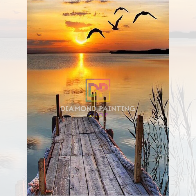 Goldene Stille am See