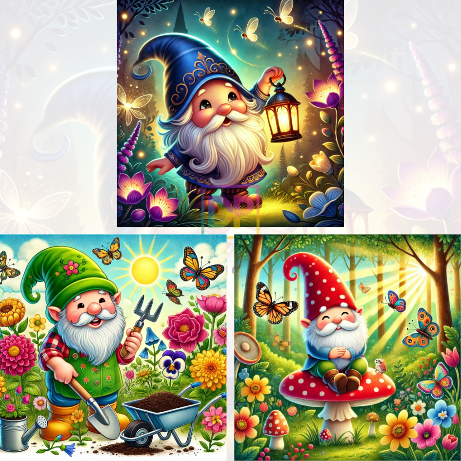 Gartenzwerge im Märchenland - 3er Set