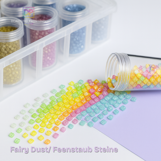 Winterzauber im Vogelparadies – Diamond Painting mit Fairy & AB Steinen