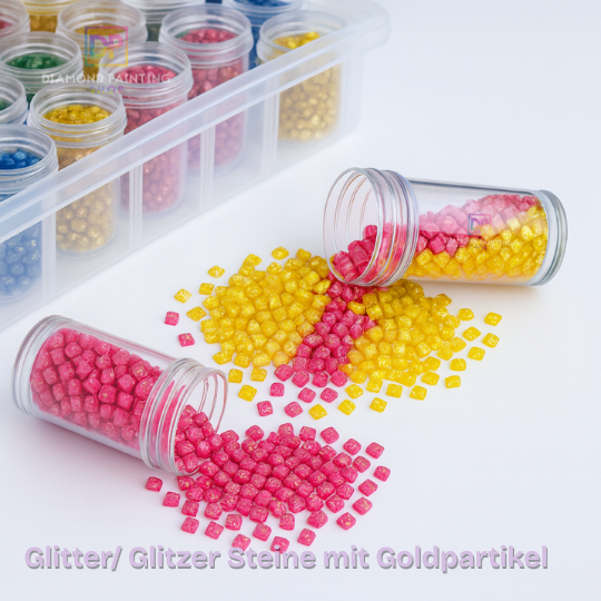 Winterzauber Reh – Diamond Painting mit Glitzersteinen