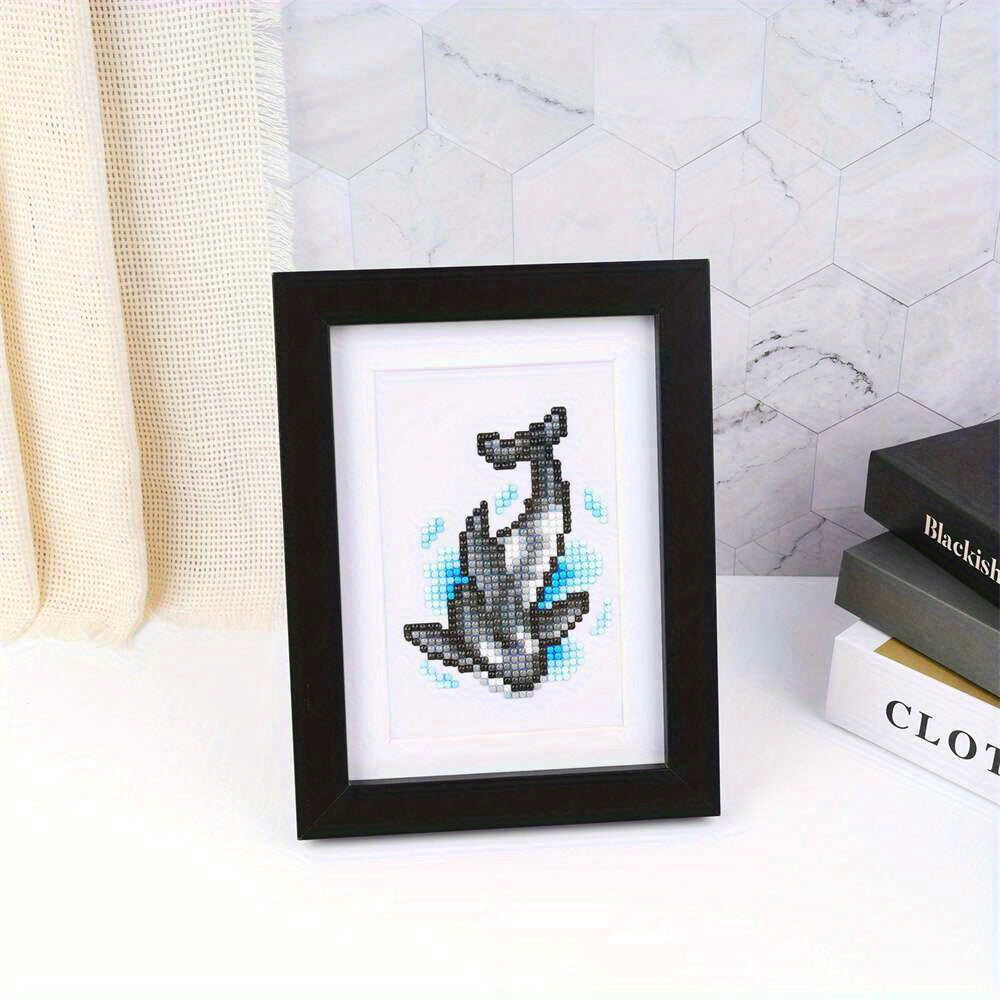 *Neu* Mini Bilder | 8tlg. Fische Set 12x17cm | Runde Steine