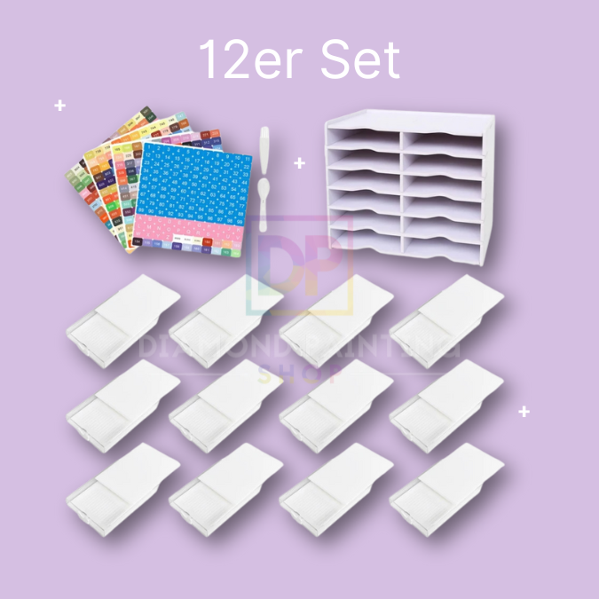 *Neu* Aufbewahrungs-Regal für Steine inkl. Sticker & Raster | Zubehör