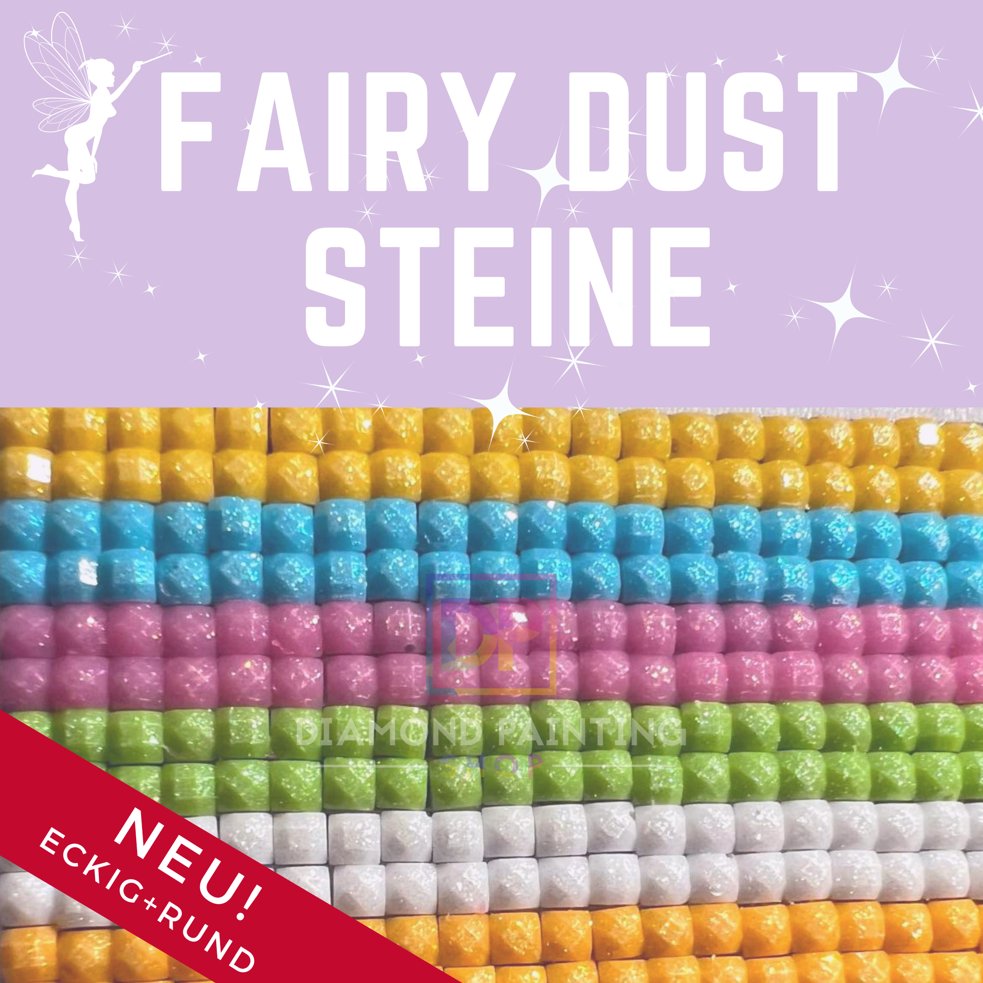Fairy Dust Steine | Feenstaub 10g | Eckig & Rund