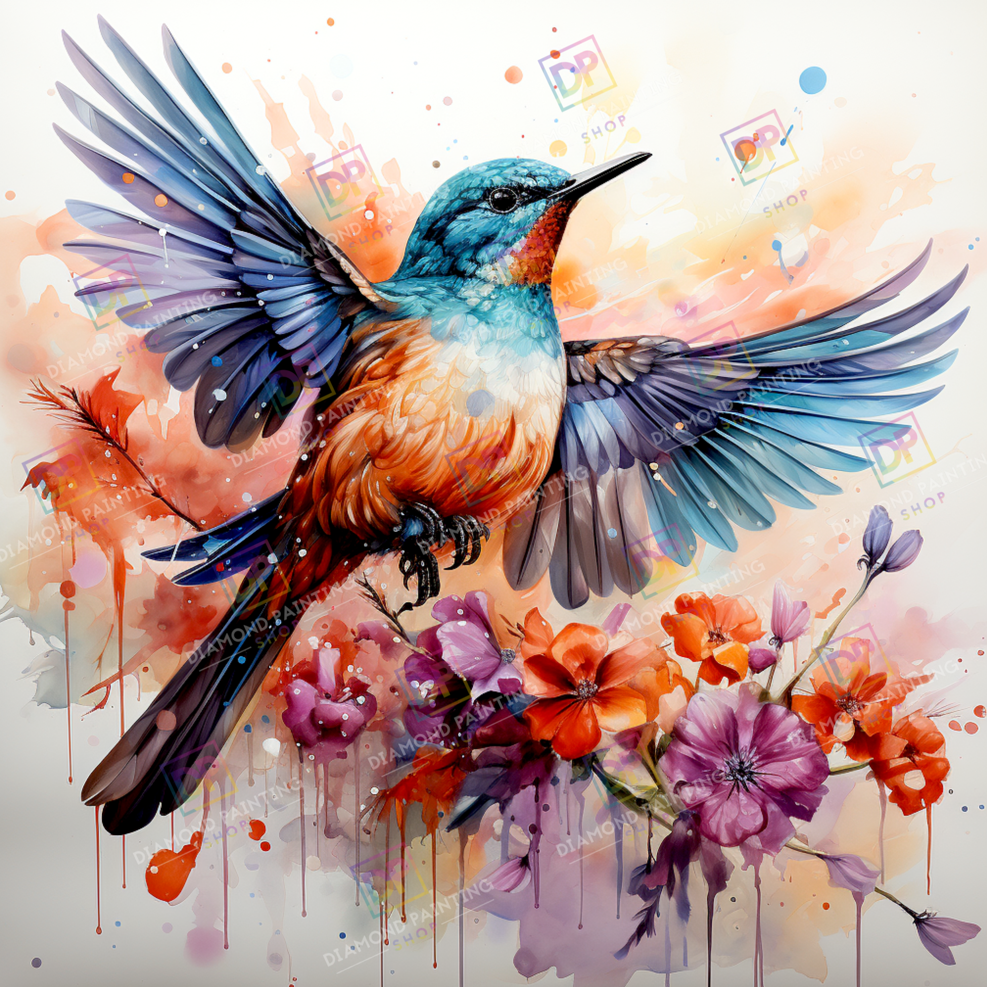 Aquarell Eisvogel