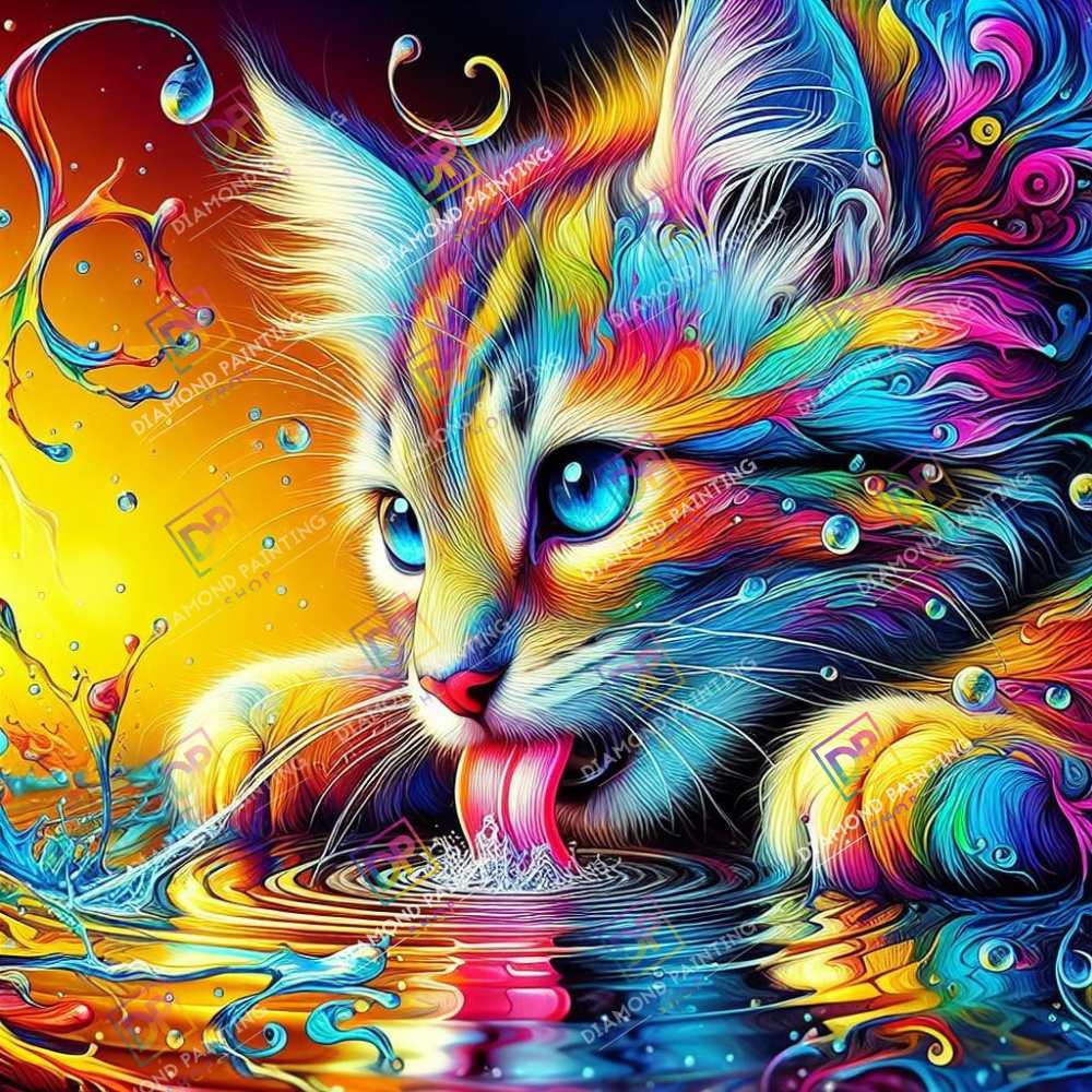 Rainbow Kitty mit AB Farben