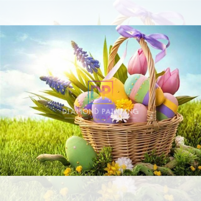 Osterfreude im Frühlingskorb mit AB Steine