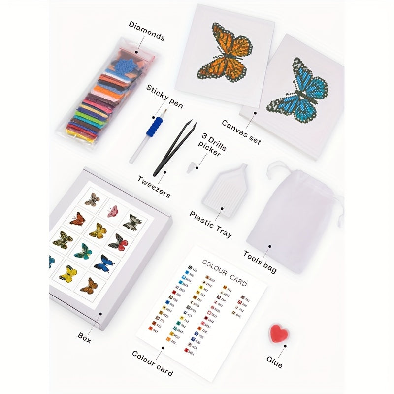 *Neu* Mini Bilder | 12tlg. Schmetterling #2 Set 15x18cm | Geschenke-Set