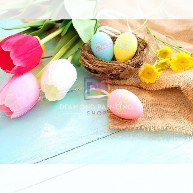 Osterfreude im Frühlingskorb mit AB Steine