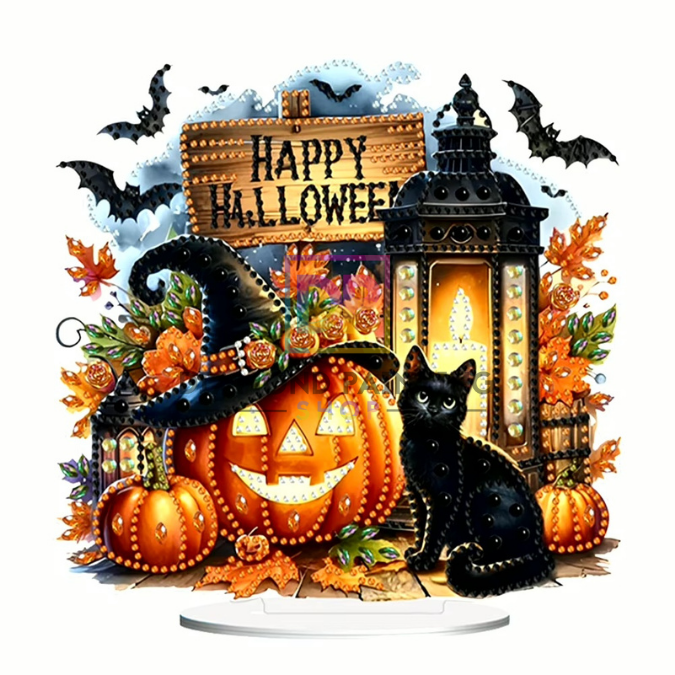 Halloween Diamond Painting Tischdeko-Set