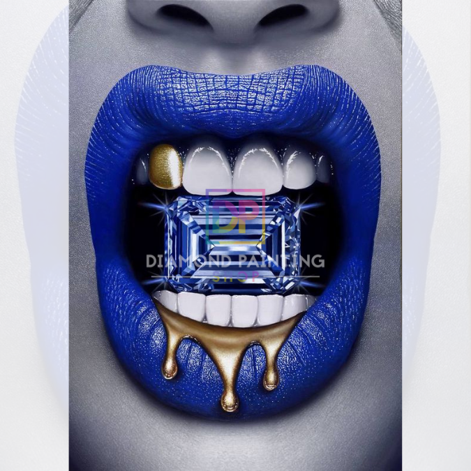 Bold Beauty – Blue Diamond mit Metallic-Farben