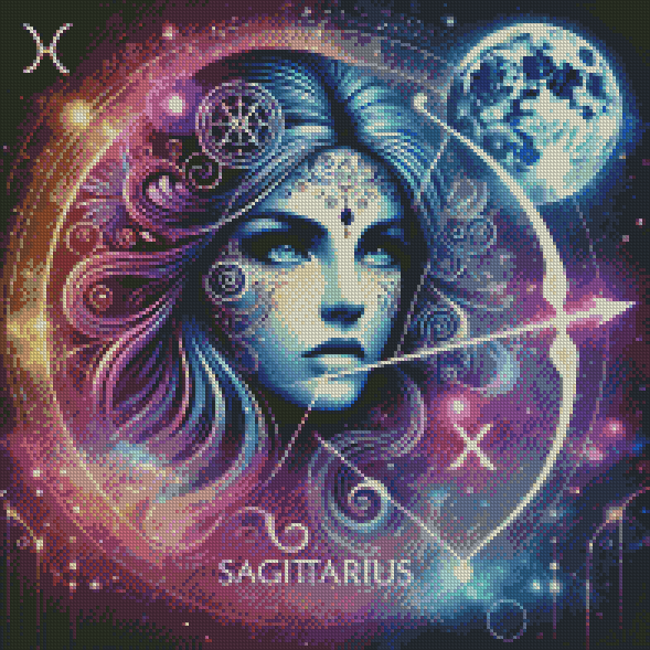 *Neu* Sternzeichen Motive mit Leucht & AB Steine