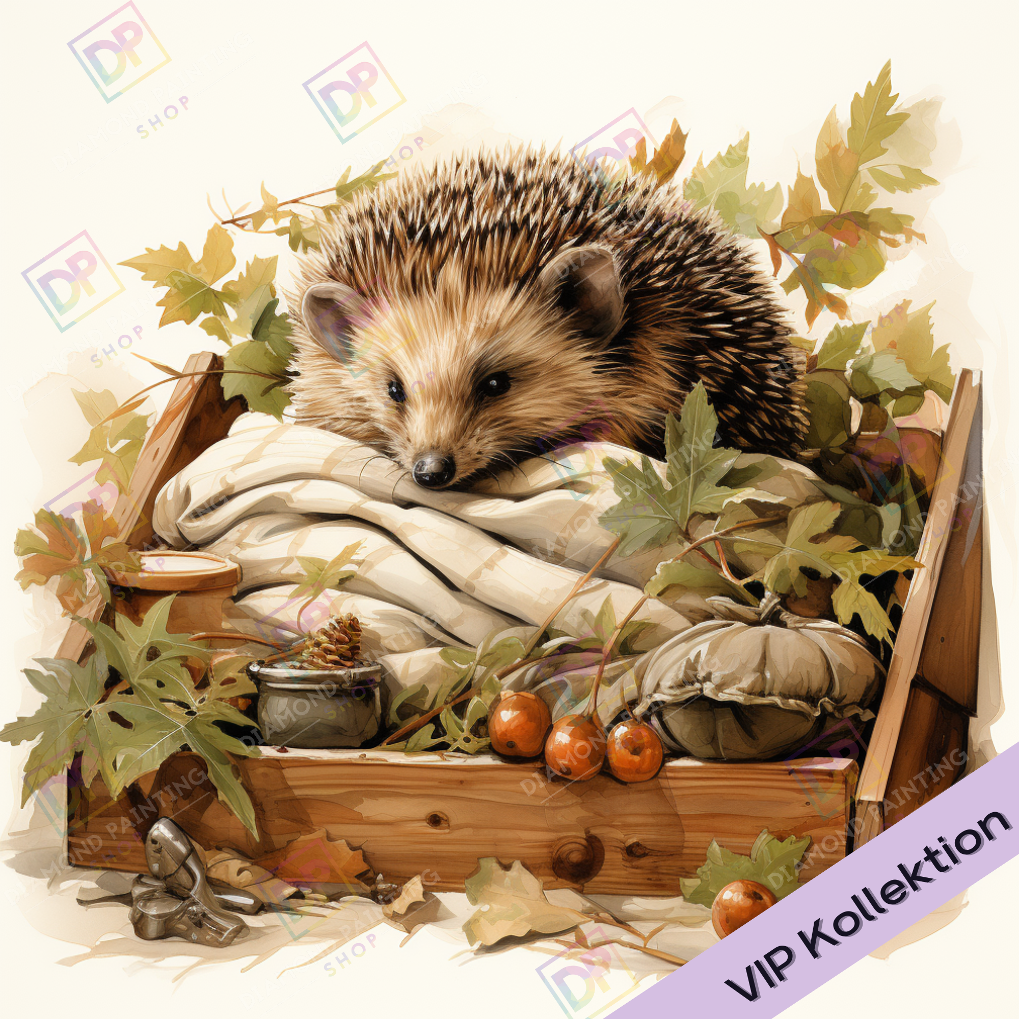 Herbstliches Igelbett
