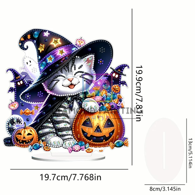 Halloween Diamond Painting Tischdeko-Set