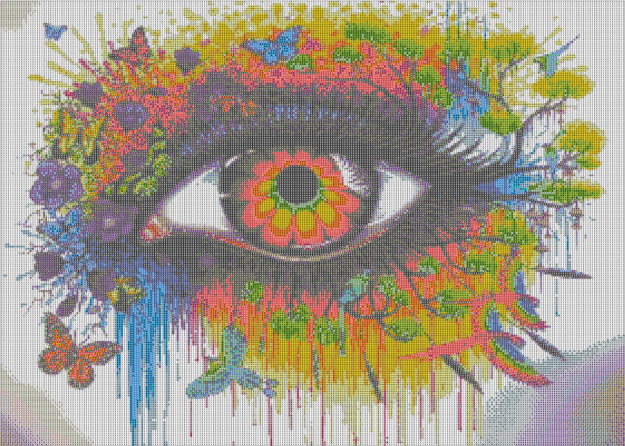 Special - AB Fantasy Auge 70x50cm 100% AB | Eckige Steine