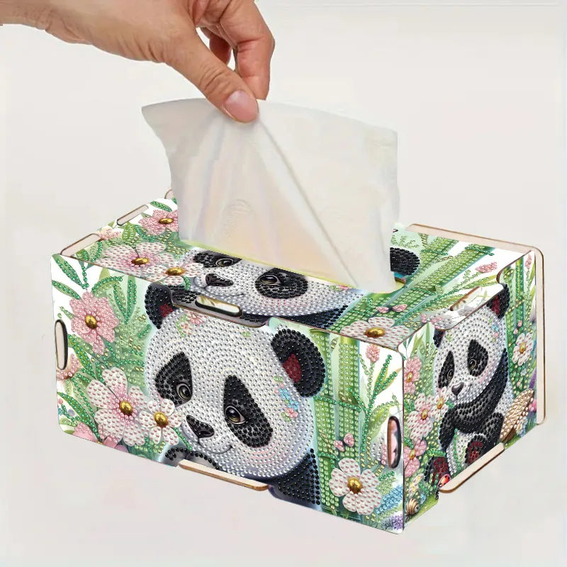 Diamond Painting Taschentuchbox – DIY Tissue Box mit Strass & 3D-Motiv | 22,5 × 13,5 × 10,5 cm