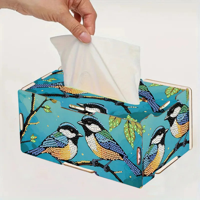 Diamond Painting Taschentuchbox – DIY Tissue Box mit Strass & 3D-Motiv | 22,5 × 13,5 × 10,5 cm