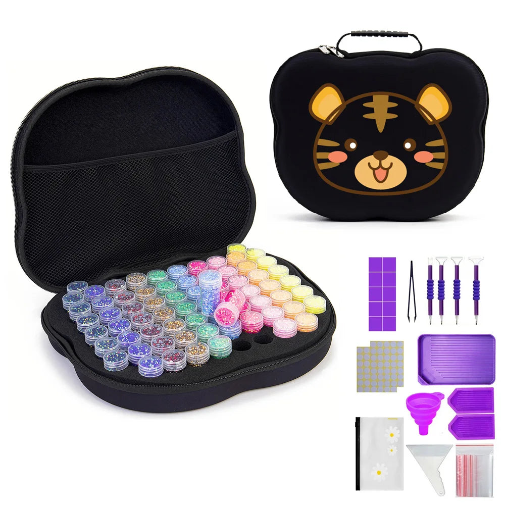 Starterkit | Vielseitiges Aufbewahrungsset für Diamond Painting | +70 Teile