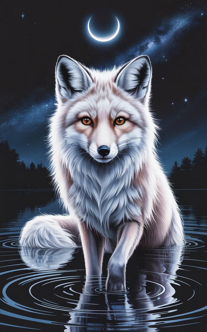 Fuchs – Im Mondschein mit Fairy Farben