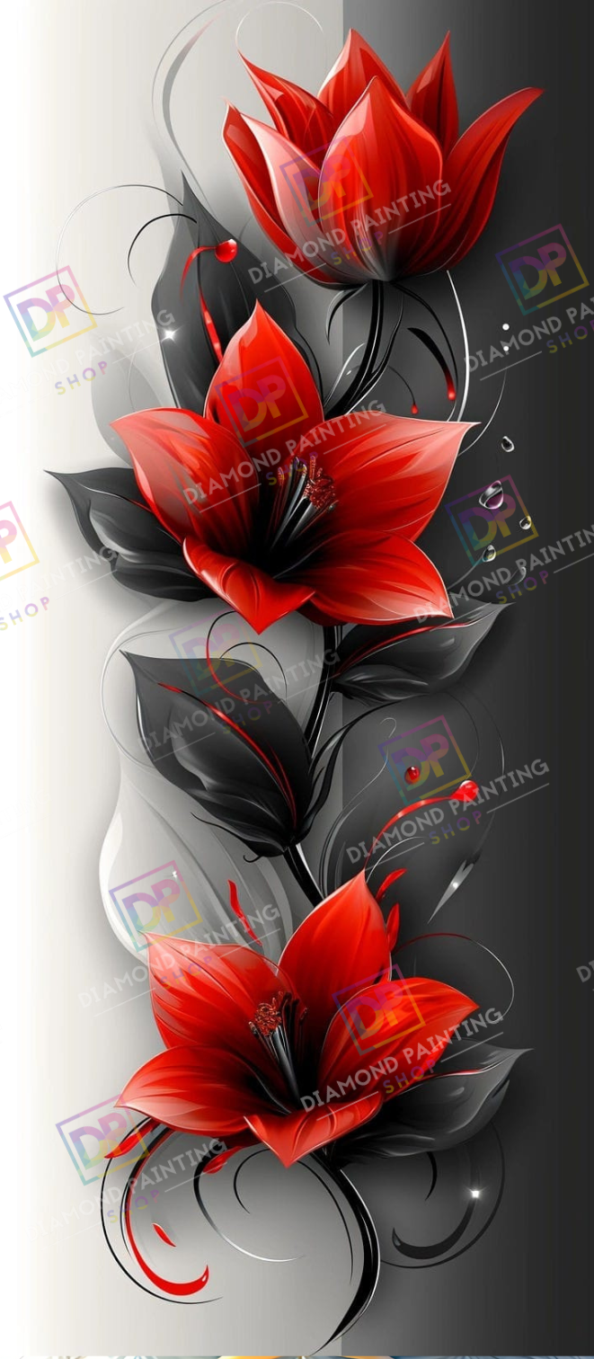 März | XXL Botanische Blumen mit AB Farben