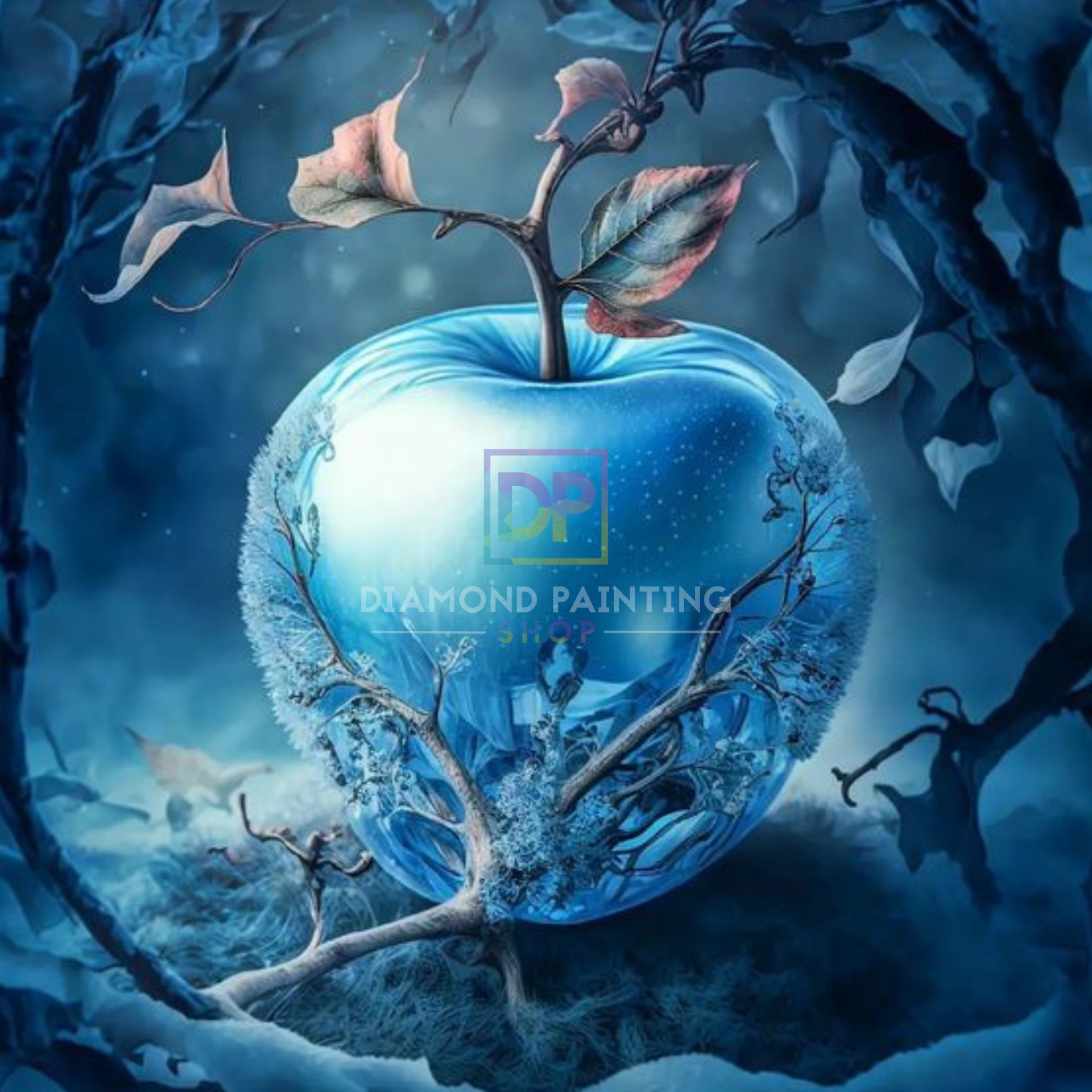 Fantasy "Iced Apple" 50x50cm