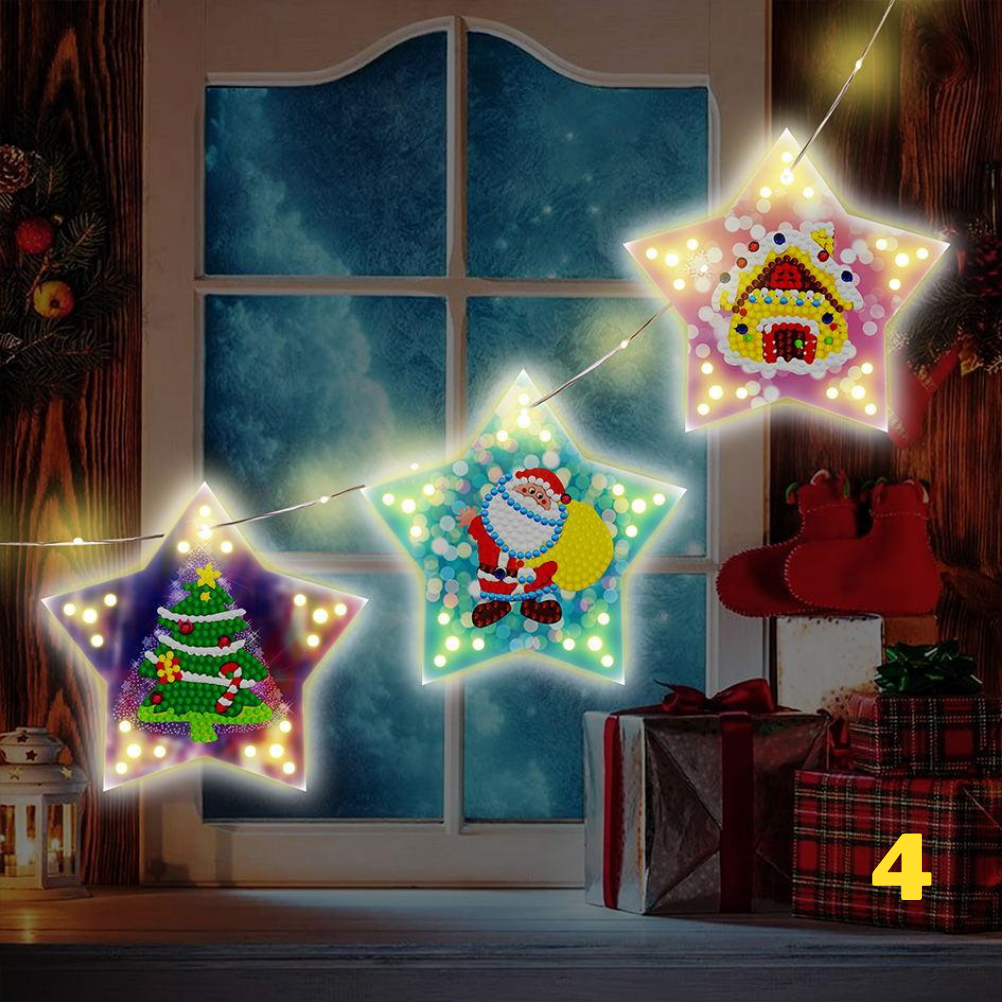 Weihnachten - LED Sterne Aufhänger ab 3er Set | Für Anfänger
