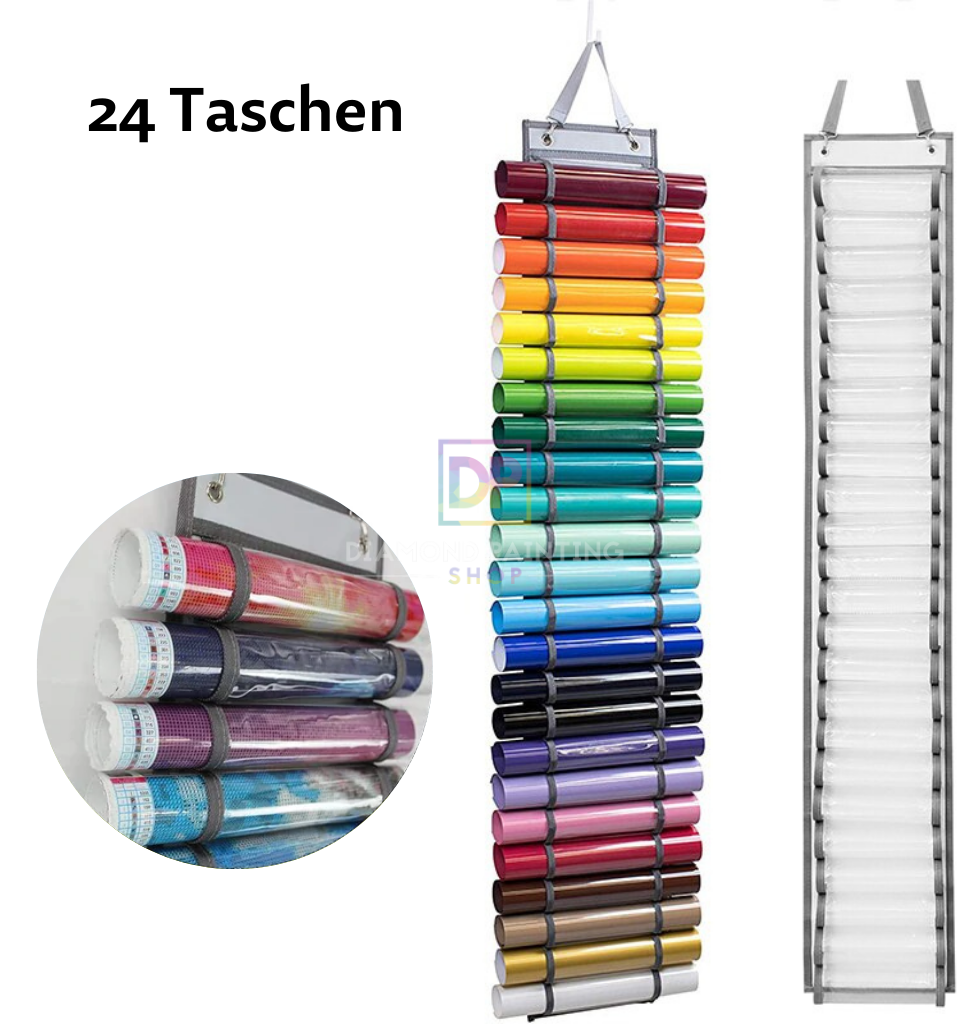 Aufbewahrung für Diamond Painting Bilder | zum Aufhängen & Rollen