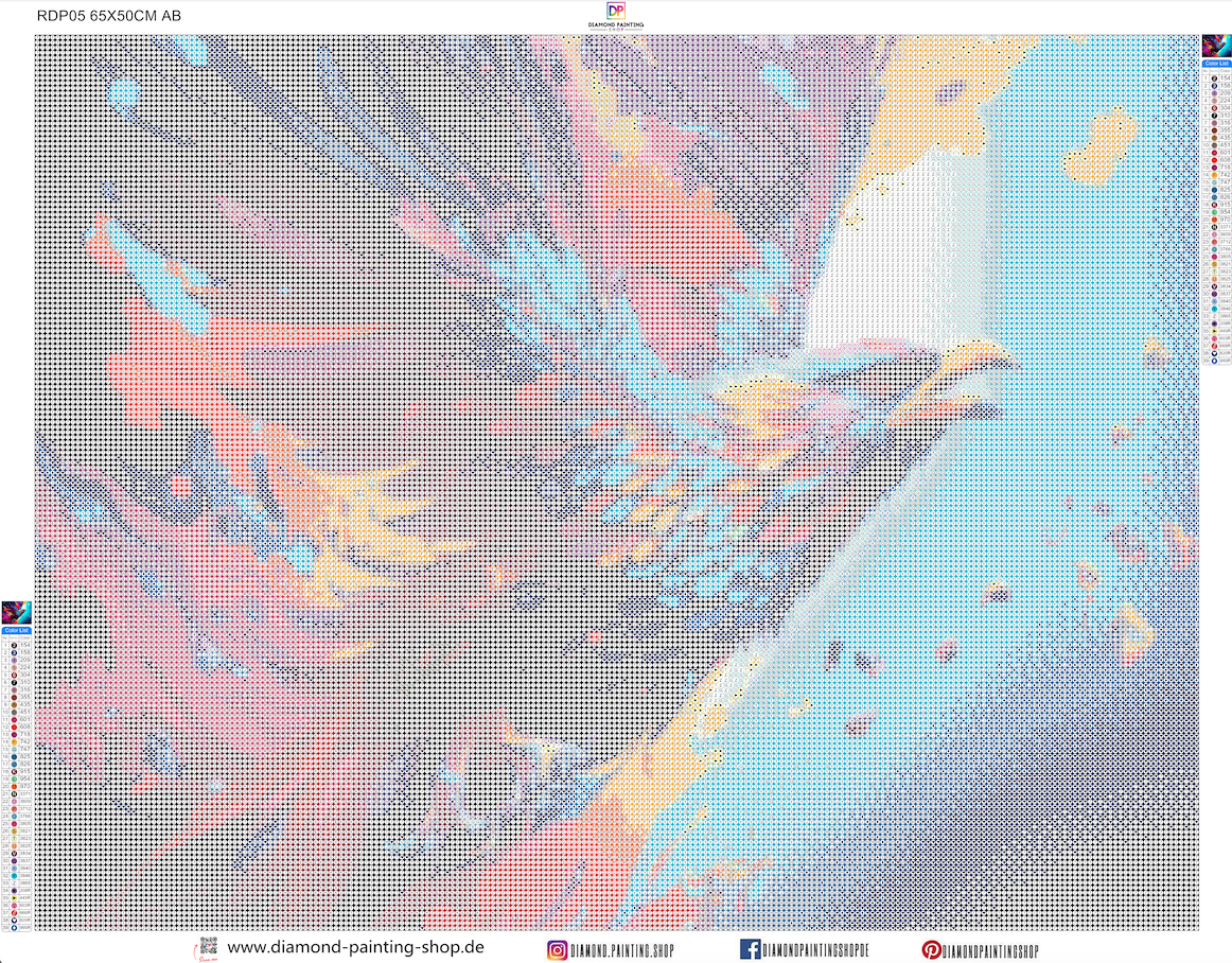 Abstrakter Greifvogel mit AB Steine