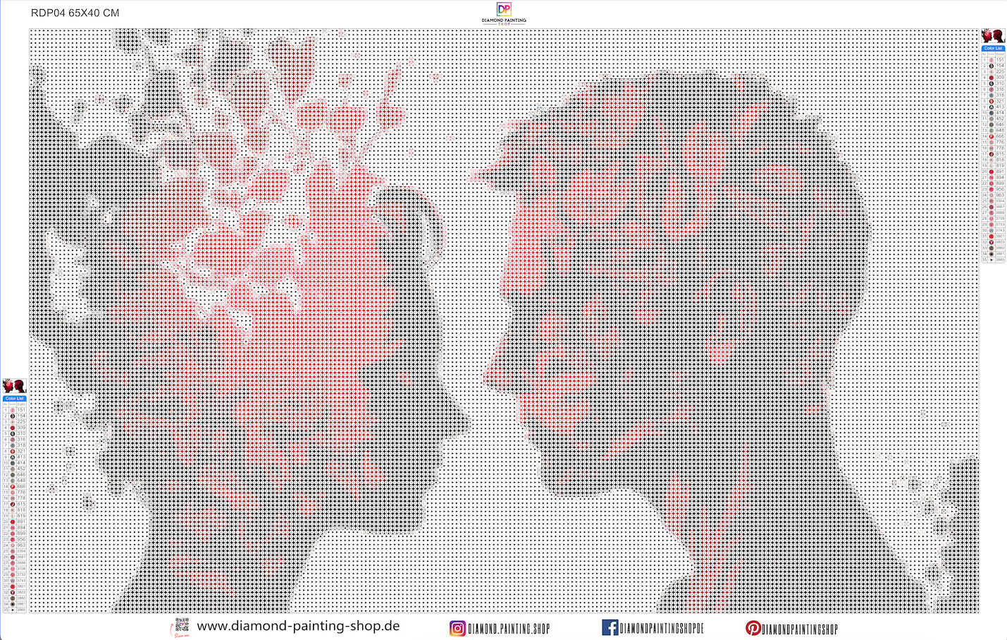 Silhouette Paar Schwarz-Weiß-Rot
