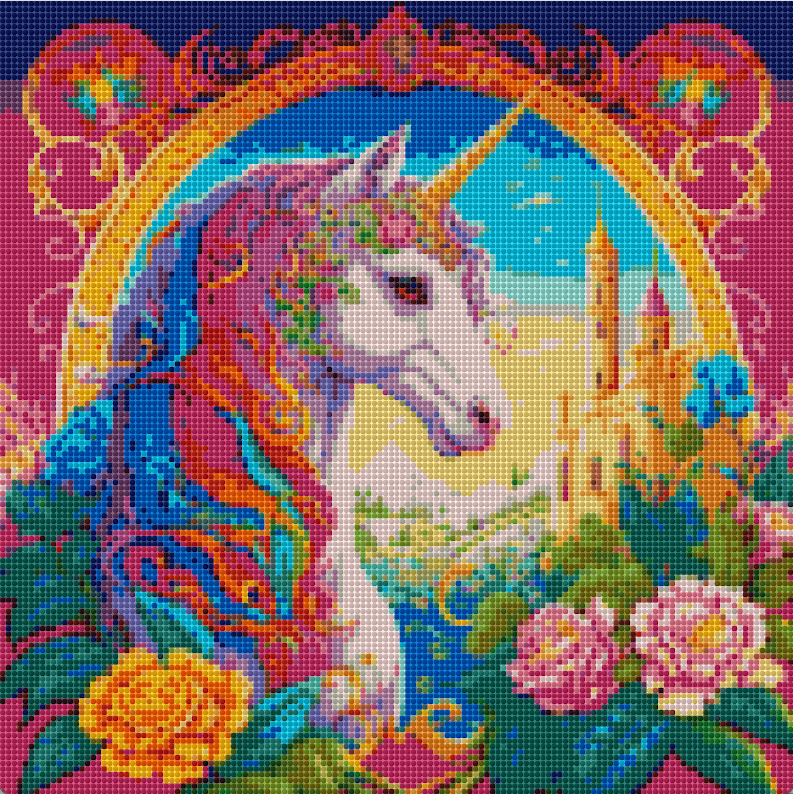 Einhorn Fantasy mit AB Farben