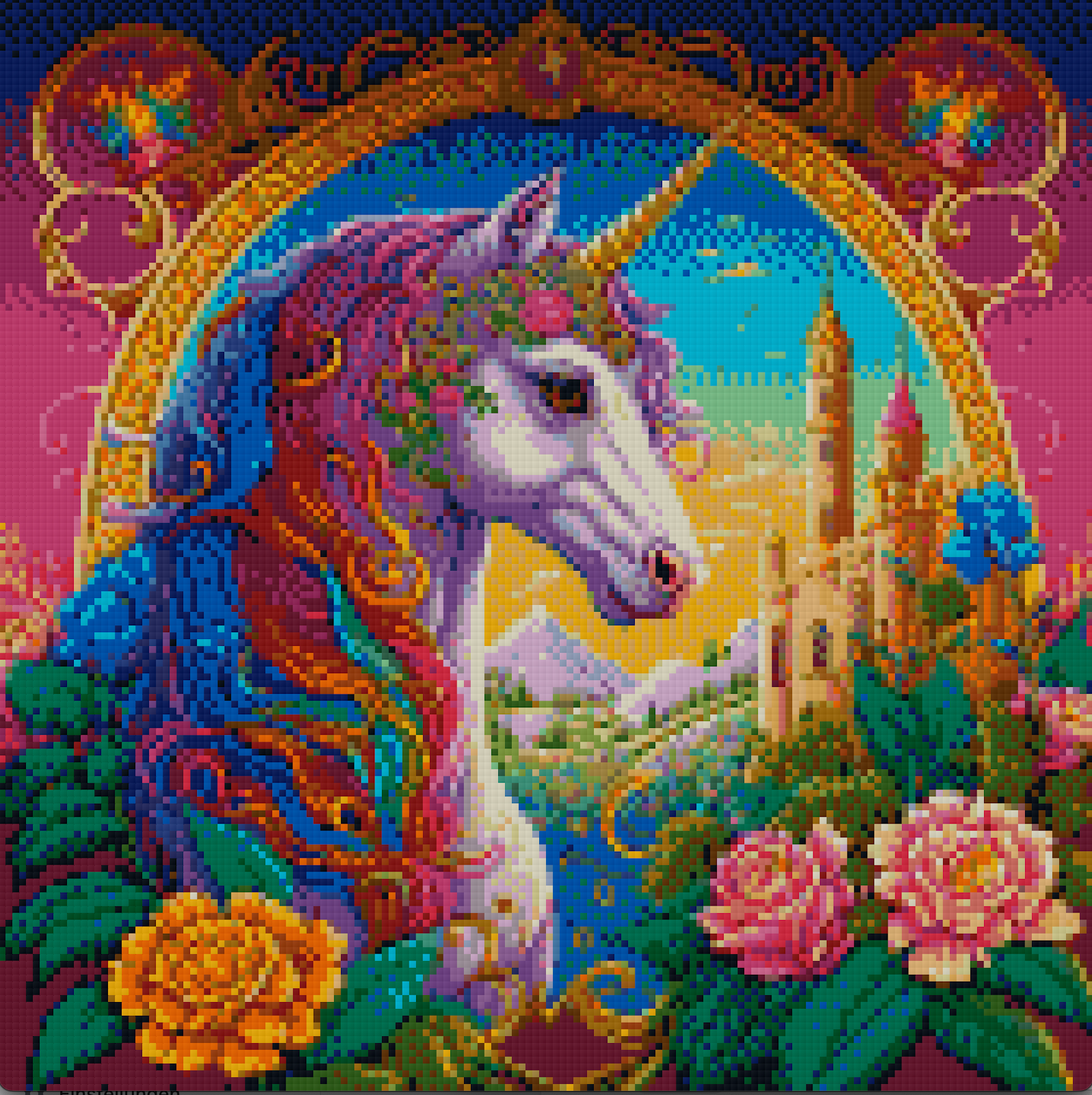 Einhorn Fantasy mit AB Farben