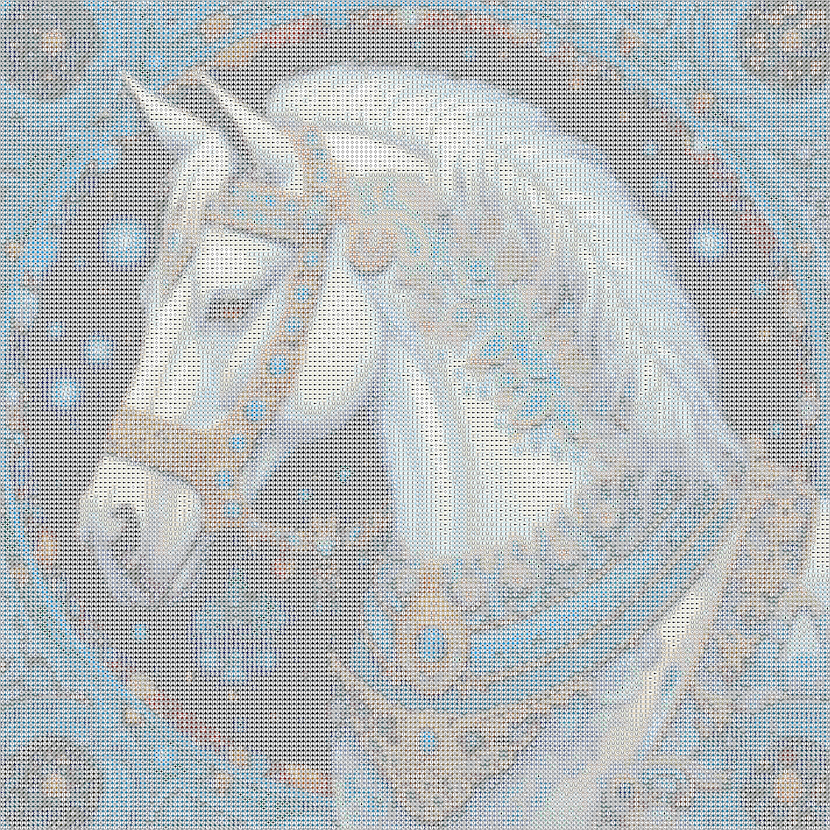 Majestätisches Pferd mit AB Farben