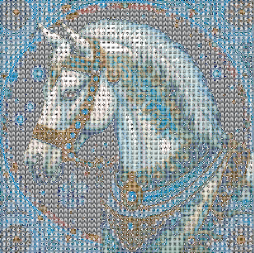 Majestätisches Pferd mit AB Farben