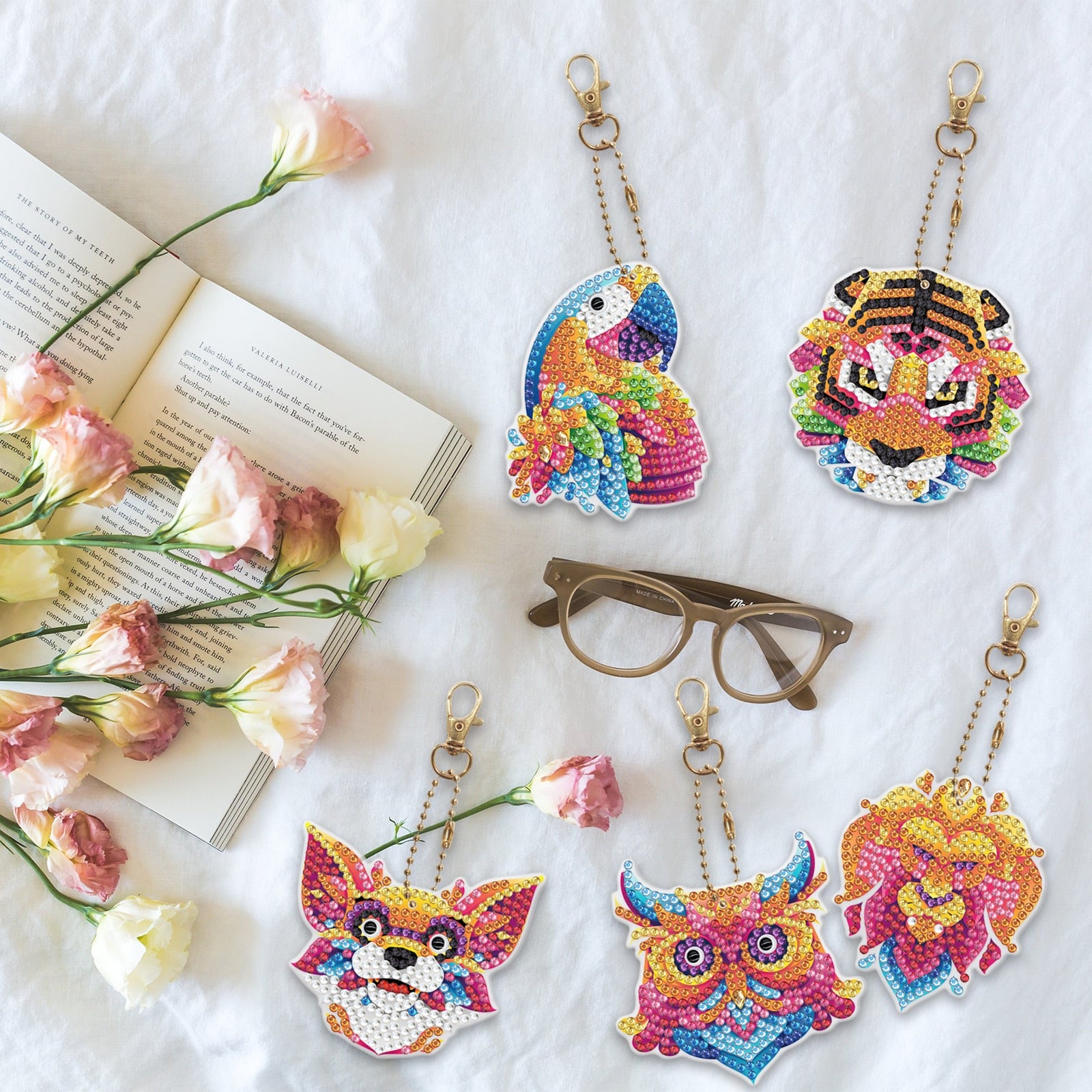 Neue Bunte Cartoon Schlüsselanhänger 5 Stk | Für Anfänger