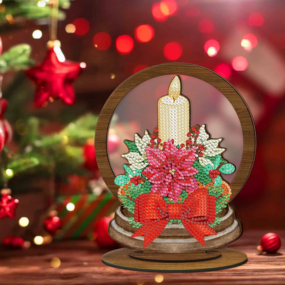 ⭐️ Weihnachten - 5D Holz Aufsteller 20.5x18.5cm | Für Anfänger