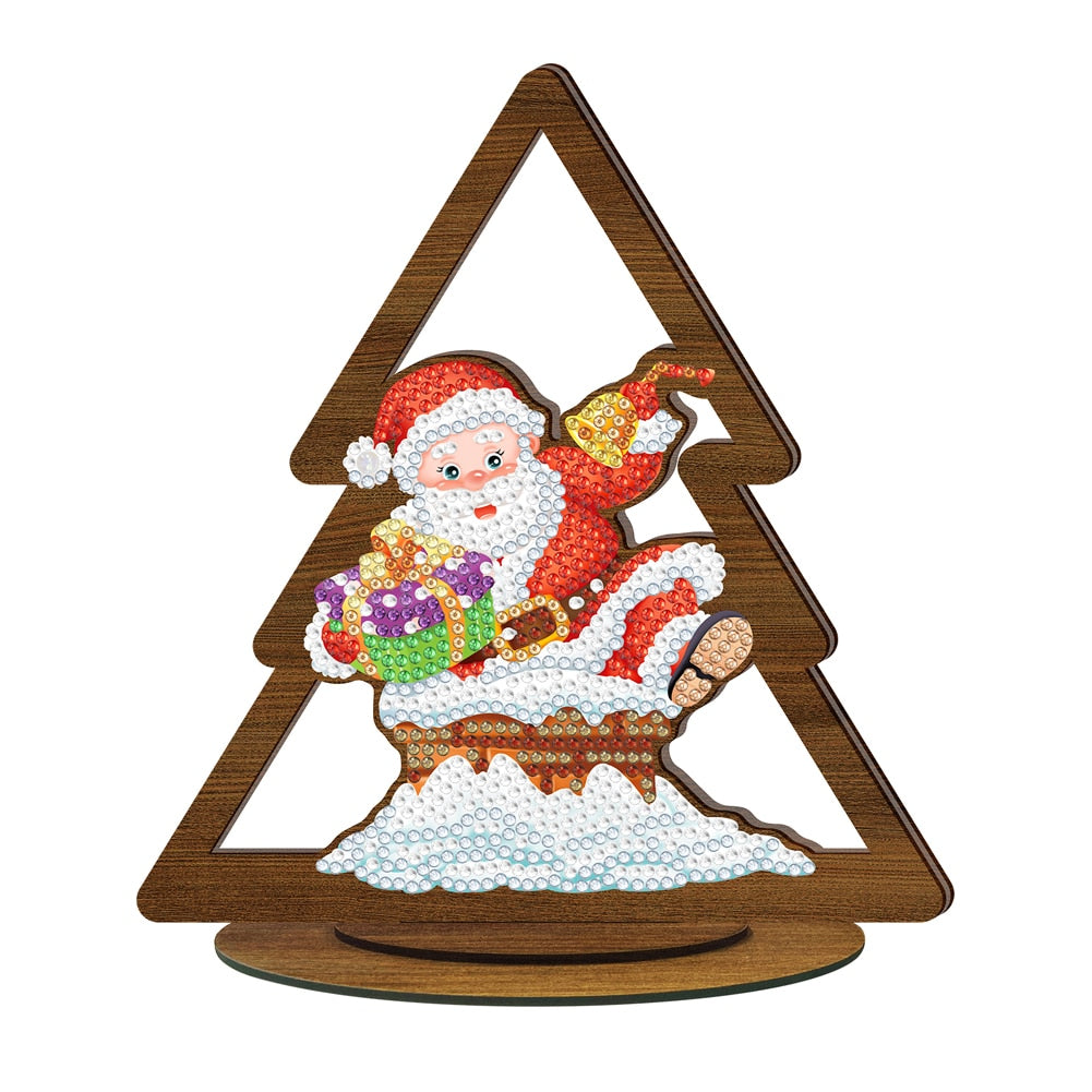 ⭐️ Weihnachten - 5D Holz Aufsteller 20.5x18.5cm | Für Anfänger