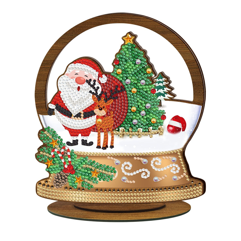 ⭐️ Weihnachten - 5D Holz Aufsteller 20.5x18.5cm | Für Anfänger