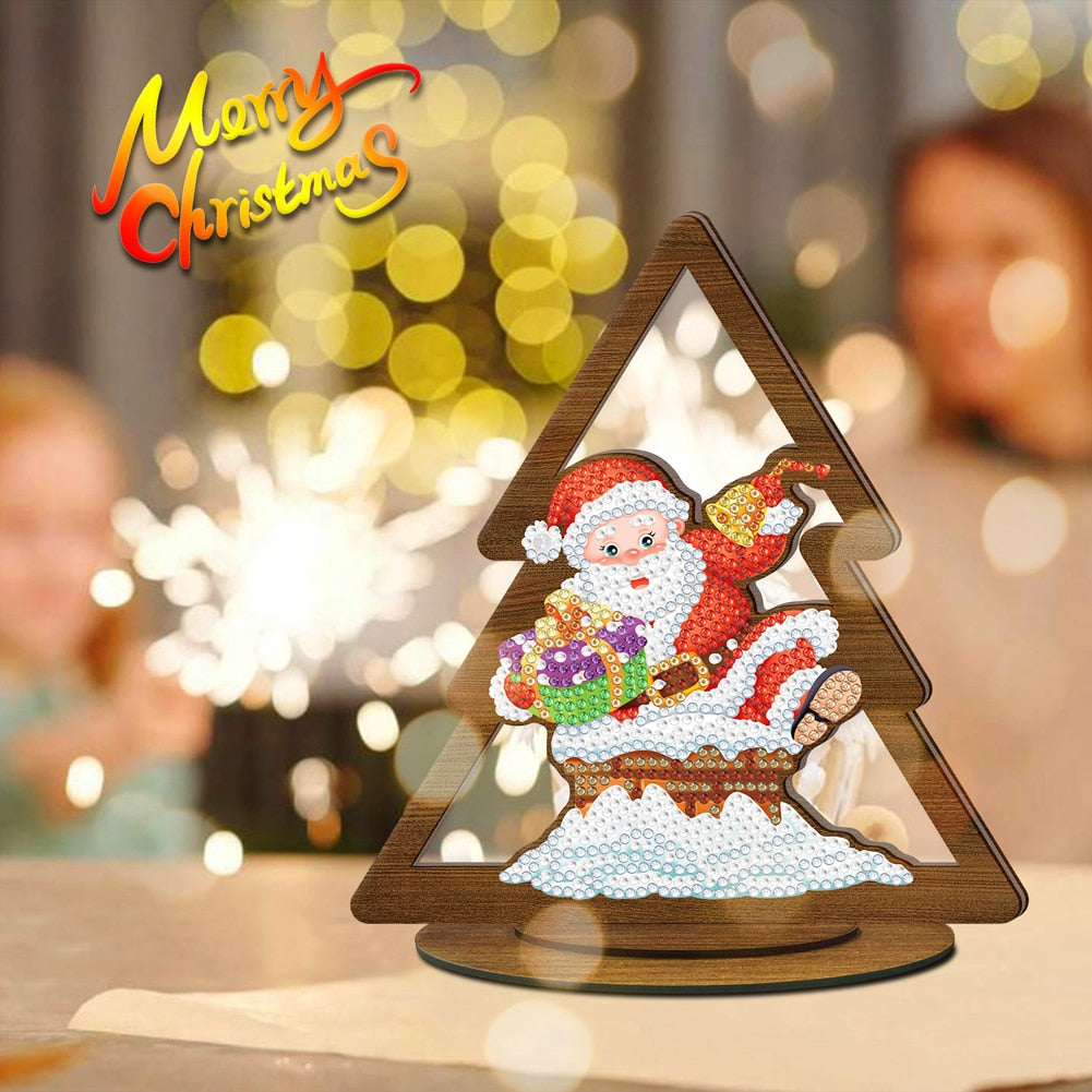 ⭐️ Weihnachten - 5D Holz Aufsteller 20.5x18.5cm | Für Anfänger