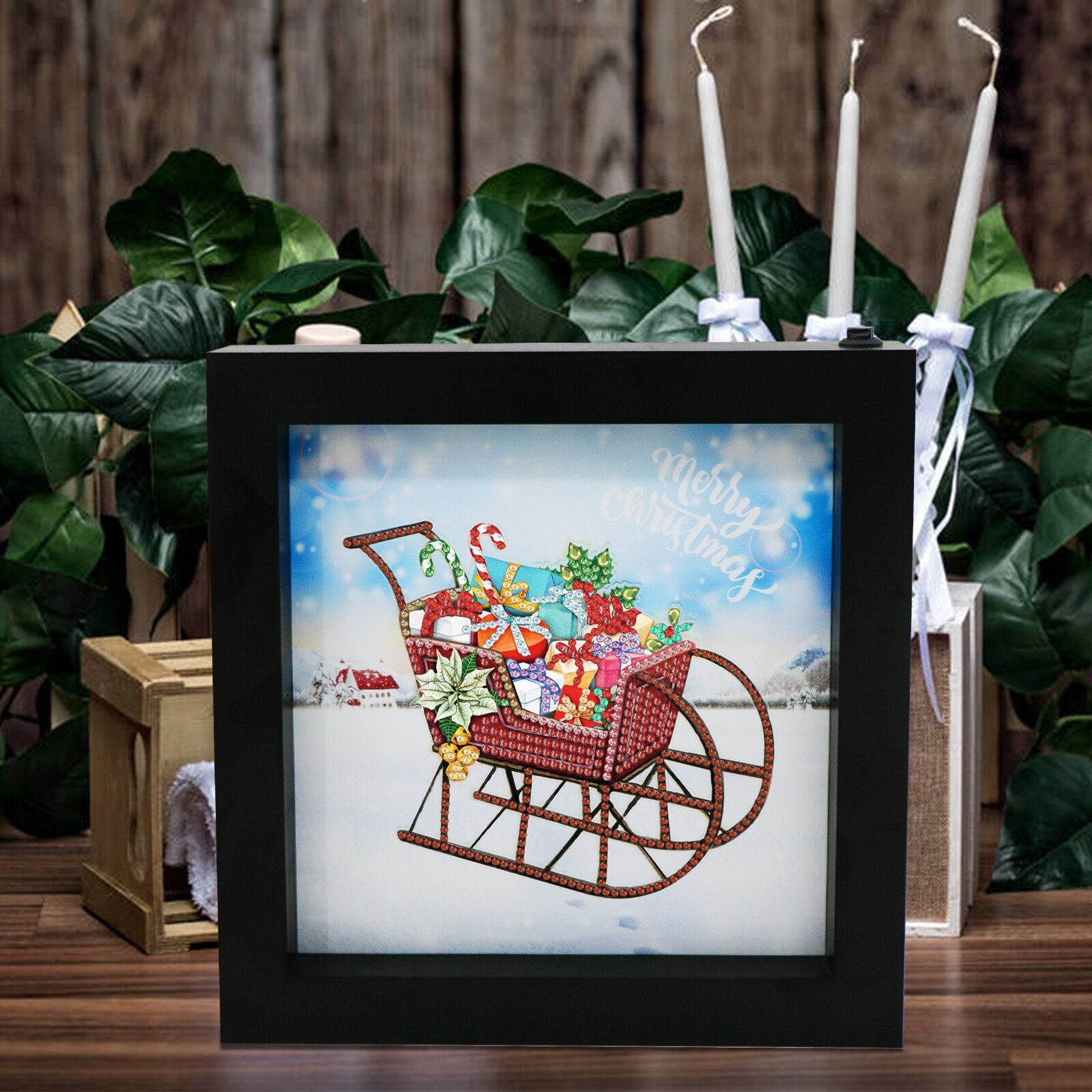 Weihnachten - LED Partial Motive mit Rahmen