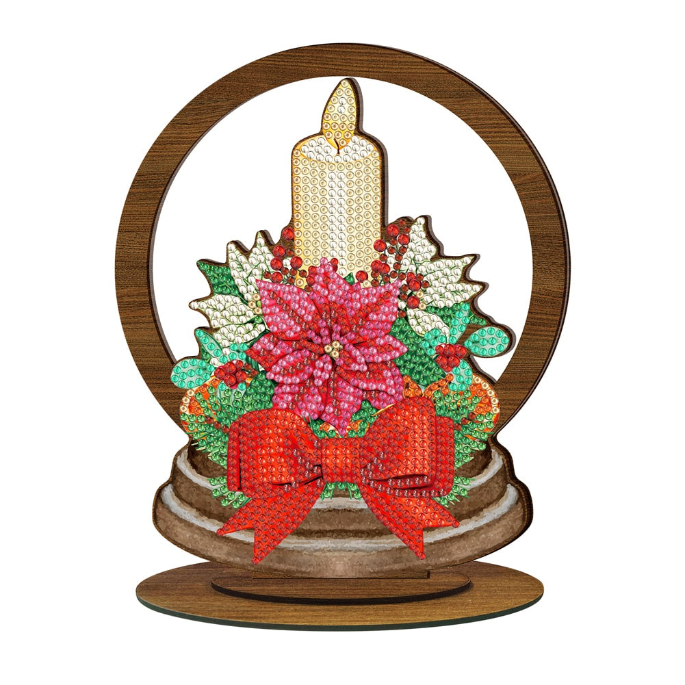 ⭐️ Weihnachten - 5D Holz Aufsteller 20.5x18.5cm | Für Anfänger