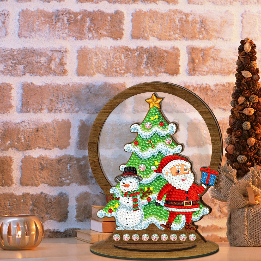 ⭐️ Weihnachten - 5D Holz Aufsteller 20.5x18.5cm | Für Anfänger