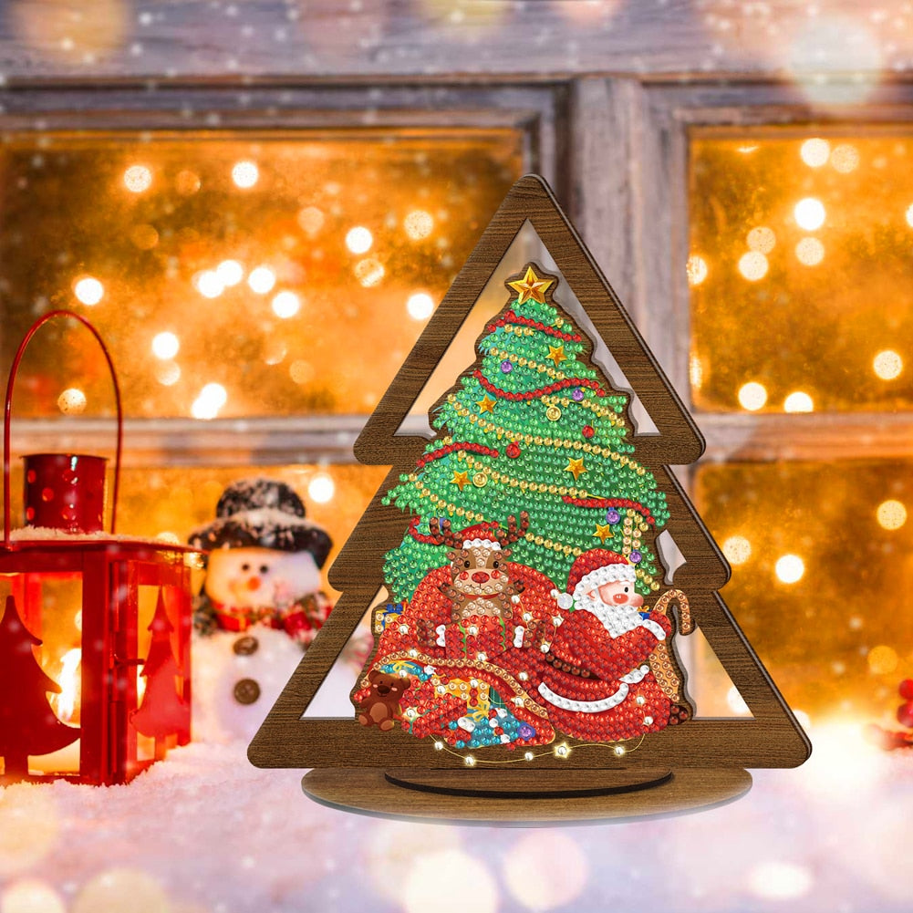 ⭐️ Weihnachten - 5D Holz Aufsteller 20.5x18.5cm | Für Anfänger
