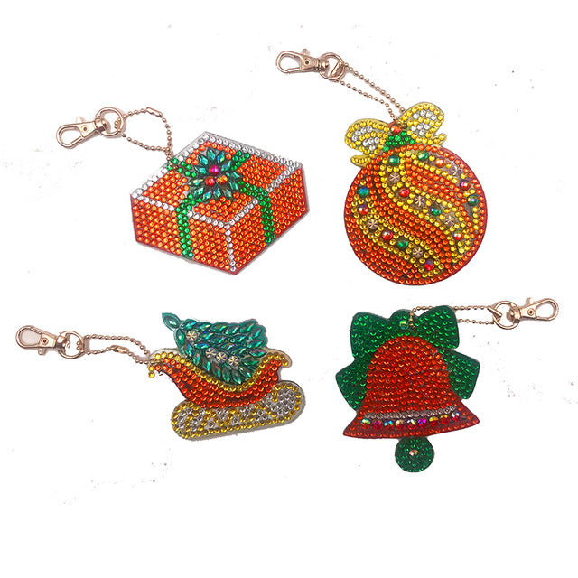 Weihnachts Winter Anhänger ver. Motive 4 Stk. | Für Anfänger