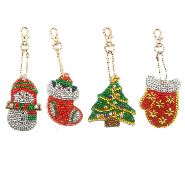 Weihnachts Winter Anhänger ver. Motive 4 Stk. | Für Anfänger
