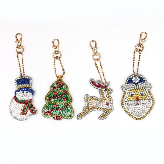 Weihnachts Winter Anhänger ver. Motive 4 Stk. | Für Anfänger