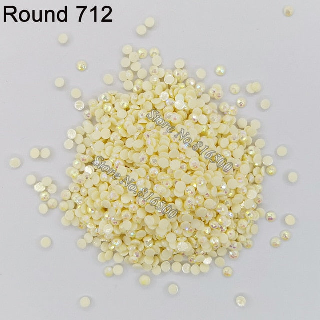 AB Ersatz Steine - Aurora Borealis Runde Steine