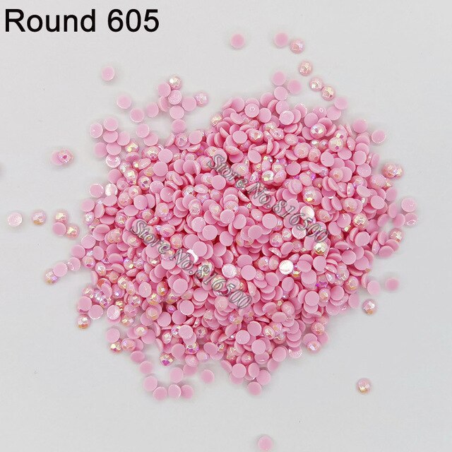 AB Ersatz Steine - Aurora Borealis Runde Steine