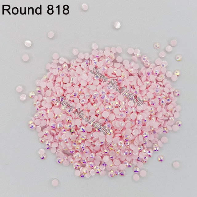 AB Ersatz Steine - Aurora Borealis Runde Steine