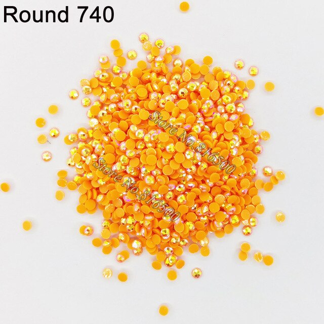 AB Ersatz Steine - Aurora Borealis Runde Steine